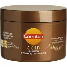 Carroten Gold Shimmer Tanning Gel Αδιάβροχο Gel Μαυρίσματος για το Σώμα με Χρώμα 150ml
