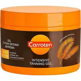 Carroten Intensive Tanning Gel Coconut Oil Αδιάβροχο Gel Μαυρίσματος για το Σώμα με Χρώμα 150ml