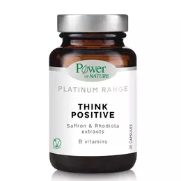 Power Of Nature Platinum Range Think Positive Συμπλήρωμα για το Άγχος 30 κάψουλες
