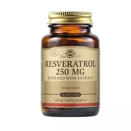 Solgar Resveratrol 250mg with Red Wine Extract 30 μαλακές κάψουλες