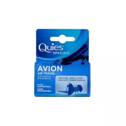 Quest Air Travel Ωτοασπίδες σε Μπλε Χρώμα Adults 1 Ζεύγος