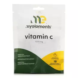 My Elements Vitamin C Βιταμίνη για το Ανοσοποιητικό 1000mg Γεύση Πορτοκάλι 10αναβρ.δισκία