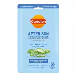 Carroten After Sun Tissue Mask Μάσκα Προσώπου για μετά τον Ήλιο με Υαλουρονικό 20ml