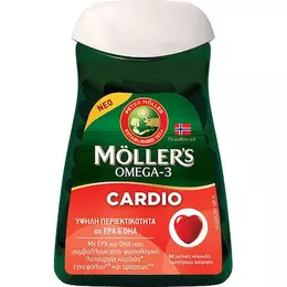 Moller's Omega-3 Cardio Μουρουνέλαιο και Ιχθυέλαιο 60 μαλακές κάψουλες