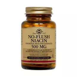 Solgar No-Flush Niacin 500 mg 50 Veg Caps