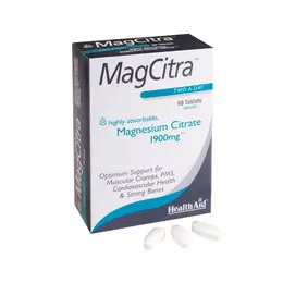Health Aid MagCitra Tablets Magnesium Citrate 60Tabs