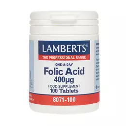 Lamberts Folic Acid 400μg 100 Tabs