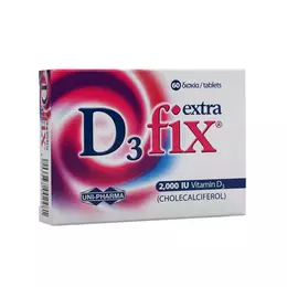 Uni-Pharma D3 Fix EXTRA 2000iu Vitamin D3 60 Ταμπλέτες