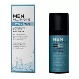 Vican Men All In One Wise Men: After Shave & All-Day Face Cream 50ml