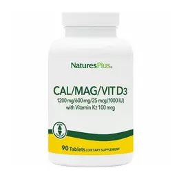 Nature's Plus Cal/Mag/Vit D3 With Vitamin K2 90 ταμπλέτες