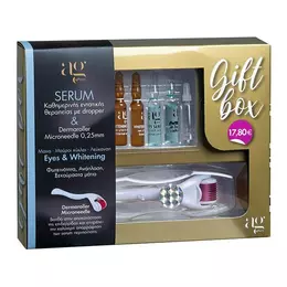 Ag Pharm Gift Box Eye Serum 3x2ml, Whitening Serum 2x2ml & Derma Roller 0.25mm