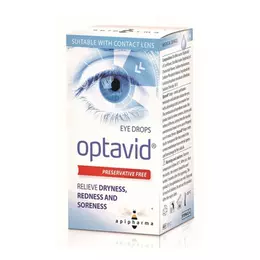 Uplab Pharmaceuticals Optavid Οφθαλμικές Σταγόνες με Υαλουρονικό Οξύ για Ξηροφθαλμία 10ml