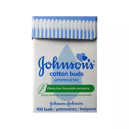 Johnson & Johnson Μπατονέτες σε Ανακυκλώσιμη Συσκευασία 100τμχ