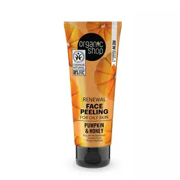 Organic Shop Renewal Face Peeling for Oily Skin Pumpkin and Honey 75ml