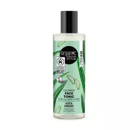 Organic Shop Calming Face Tonic for All Skin Types Avocado and Aloe 150ml