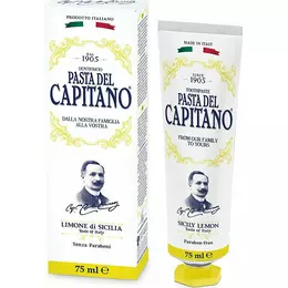 Pasta del Capitano Οδοντόκρεμα με Γεύση Λεμόνι κατά της Κακοσμίας 75ml