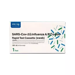 Realy SARS-Cov2 & Influenza A/B Combo Rapid Test Cassete Διαγνωστικό Τεστ Ταχείας Ανίχνευσης Αντιγόνων με Ρινικό Δείγμα 1τμχ
