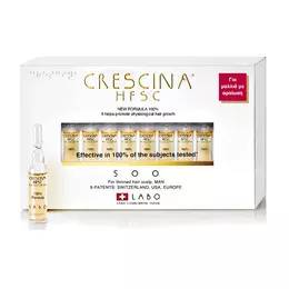 Labo Crescina HFSC 100% 500 20 Αμπούλες Μαλλιών Αναδόμησης για Άνδρες 20x3.5ml