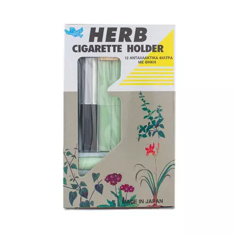 Vican Herb Cigarette Holder Ασημί 12 Filters