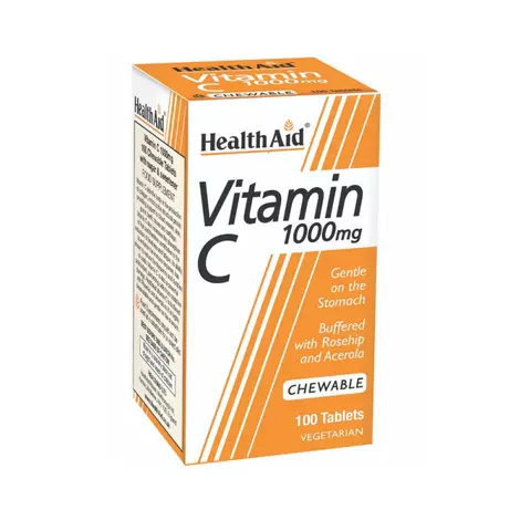 Health Aid Vitamin C 1000mg 100 μασώμενες ταμπλέτες